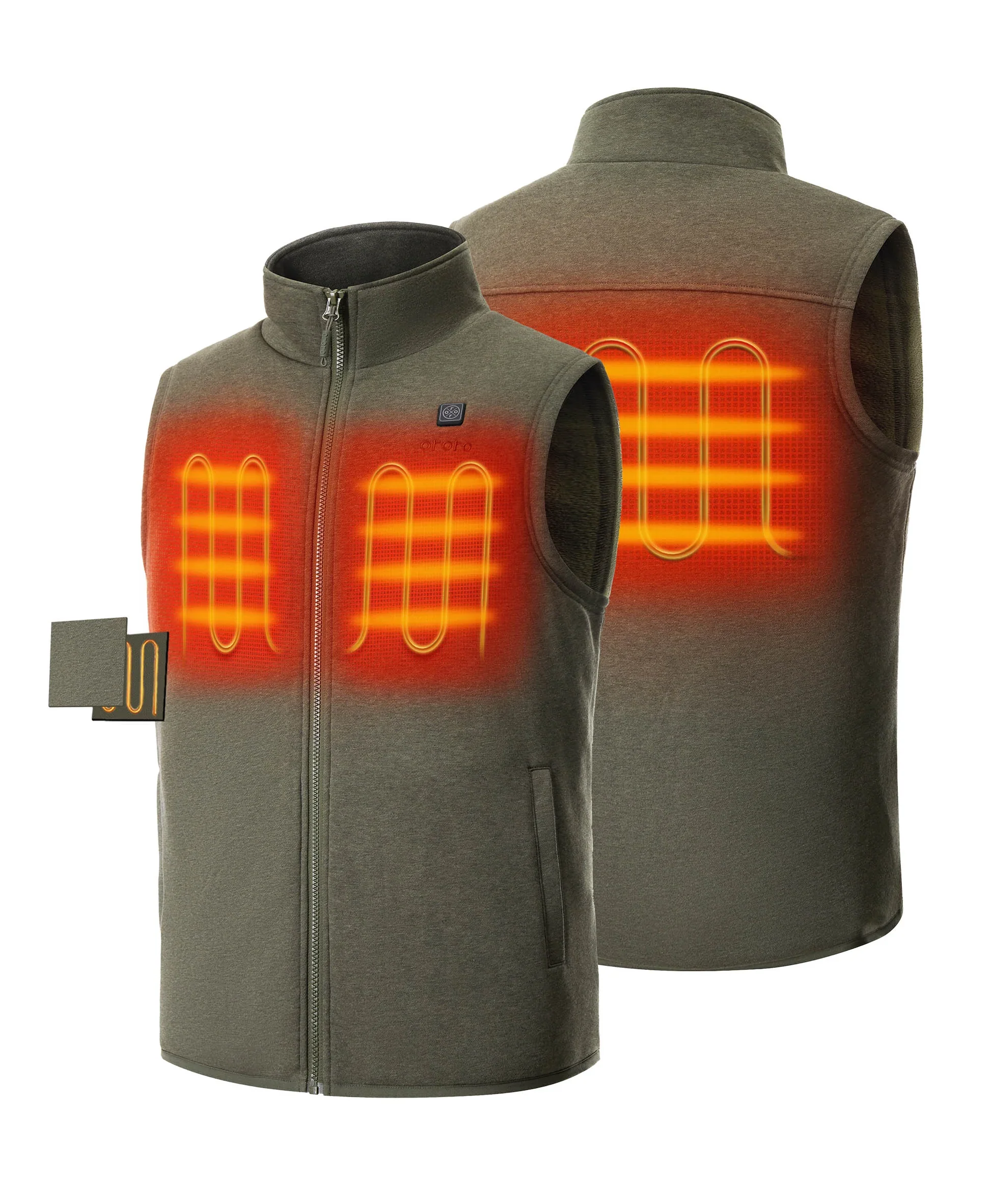 Men's 4-Zone Fleece Heated Vest - Image 2