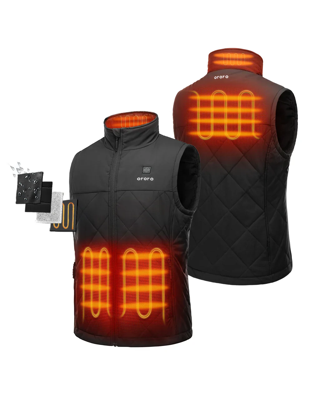 Men's 4-Zone Heated Quilted Vest - Image 2