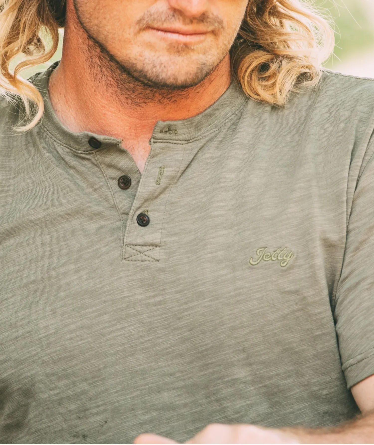 Men's Mariana Slub Henley - Image 2