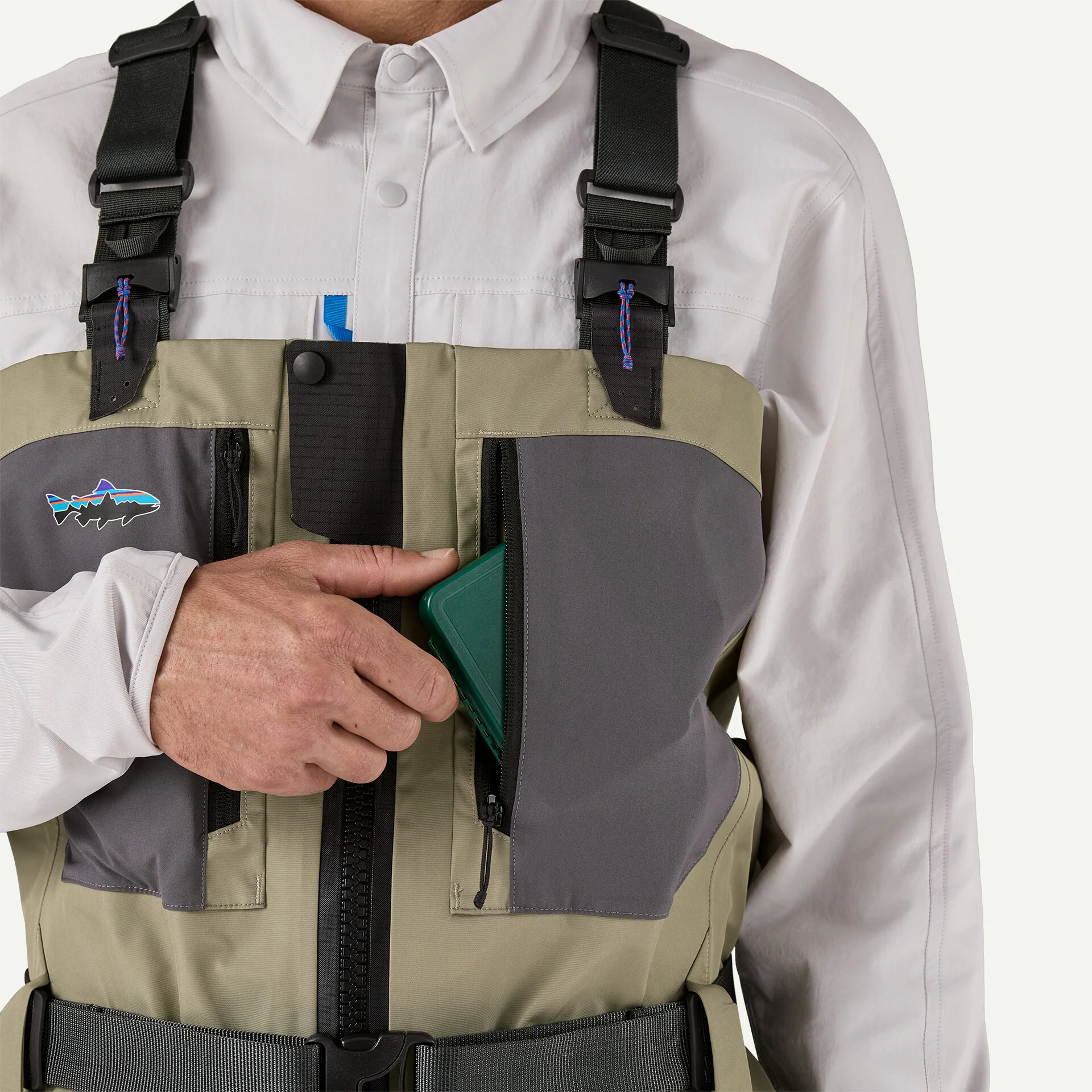 Men's Swiftcurrent Traverse Zip Front Wader - Image 4