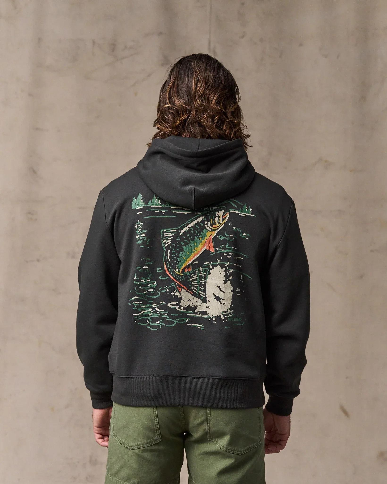 Men's Trout Graphic Hoodie - Image 2