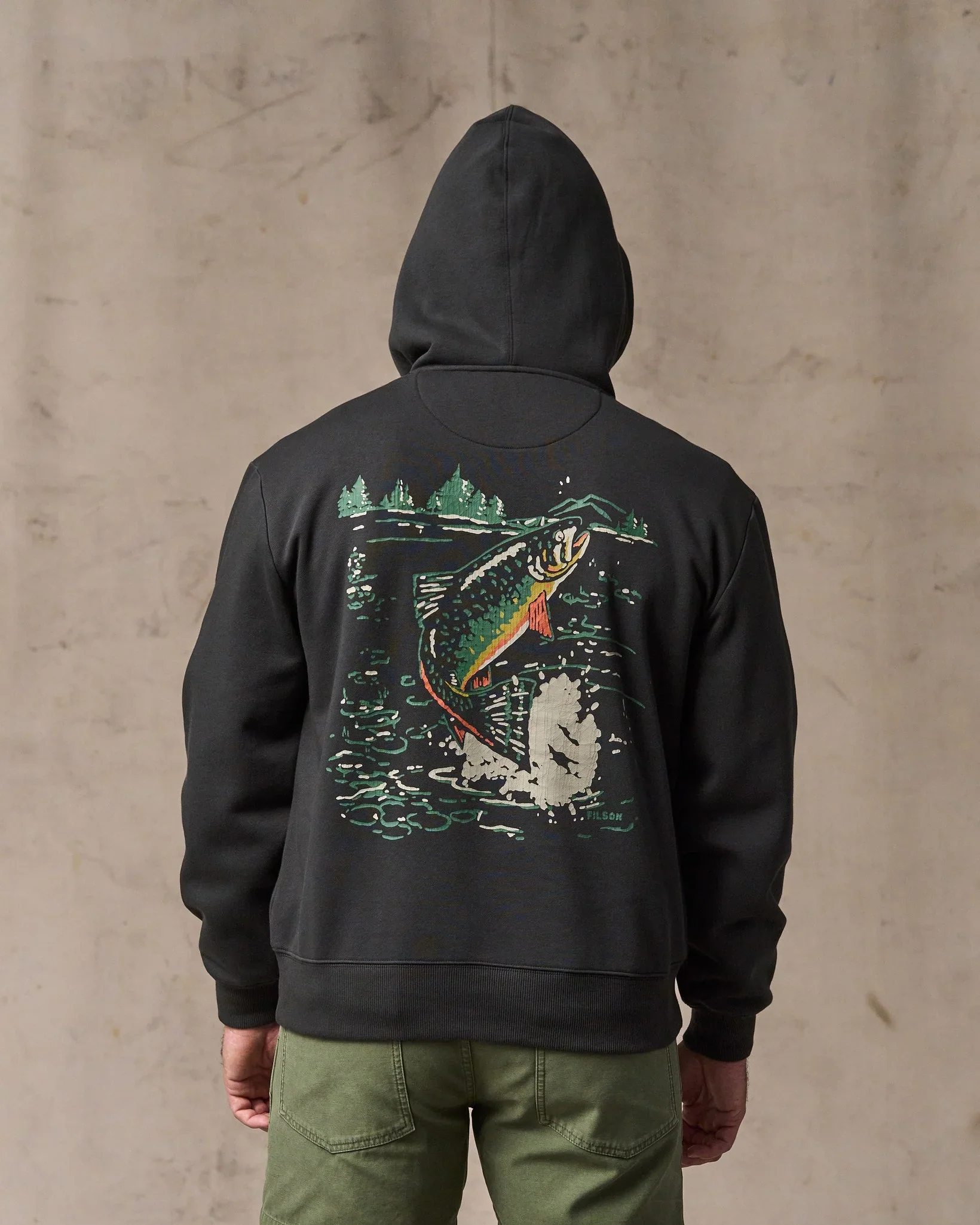 Men's Trout Graphic Hoodie - Image 3