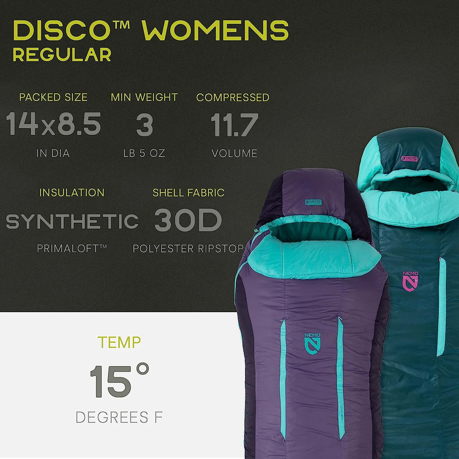 FORTE 20 WOMENS ENDLESS PROMISE SLEEPING BAG - Image 5