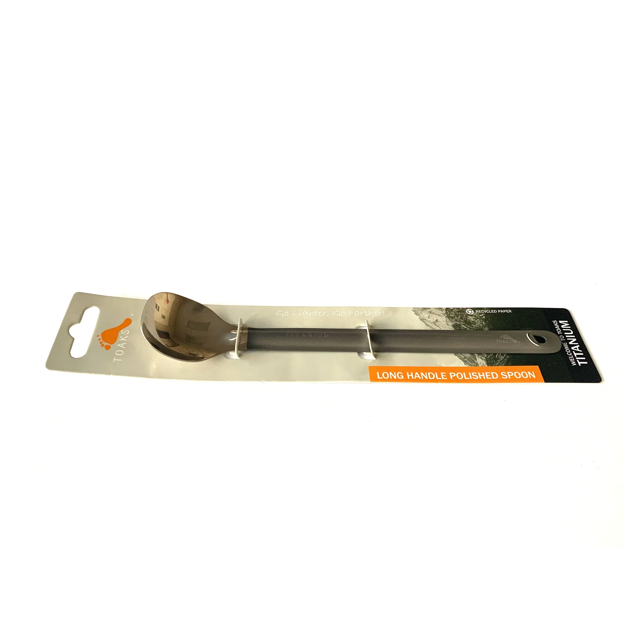 Titanium Long Handle Spoon with Polished Bowl - Image 4