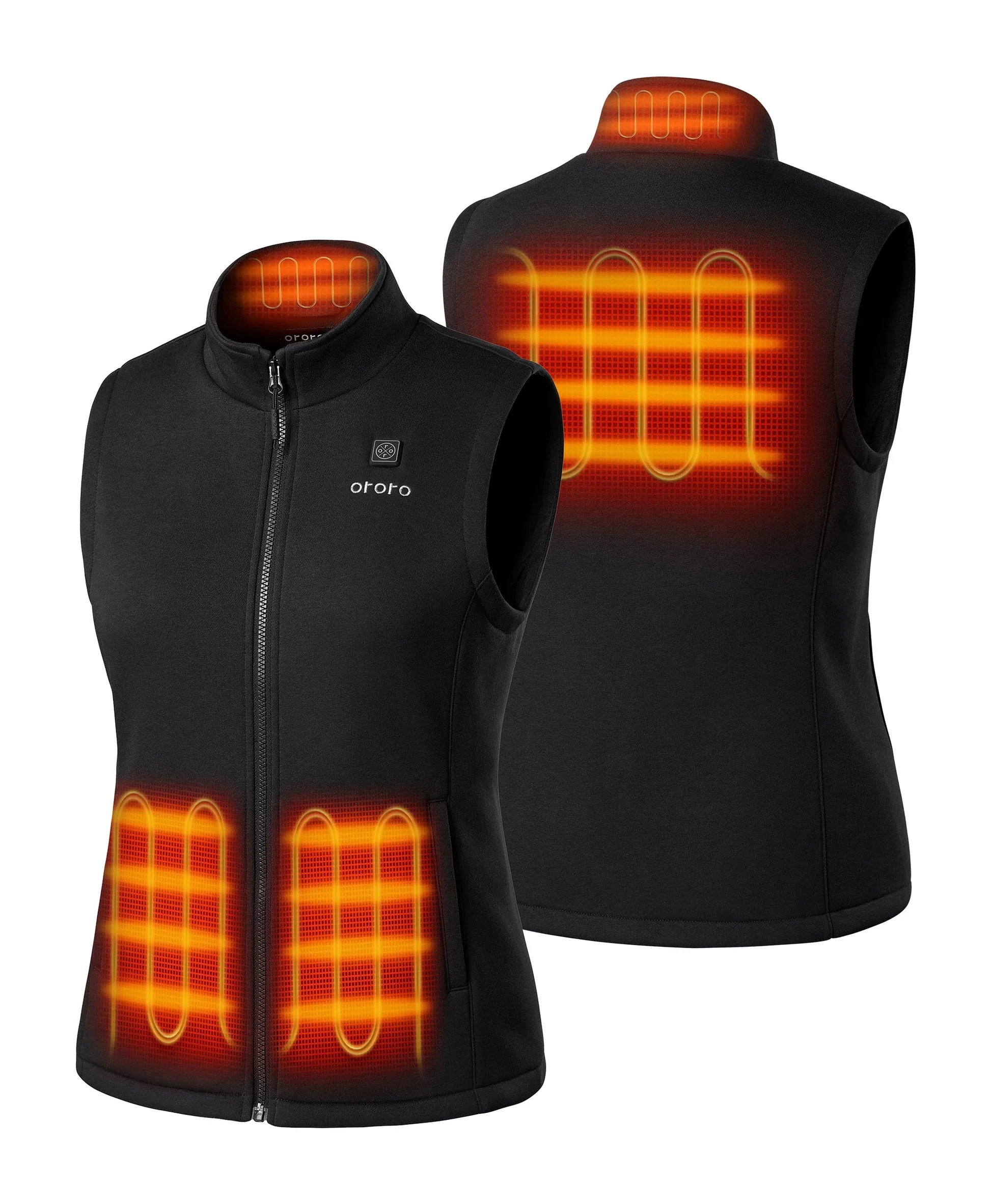 Women's 4-Zone Heated Fleece Vest - Image 4