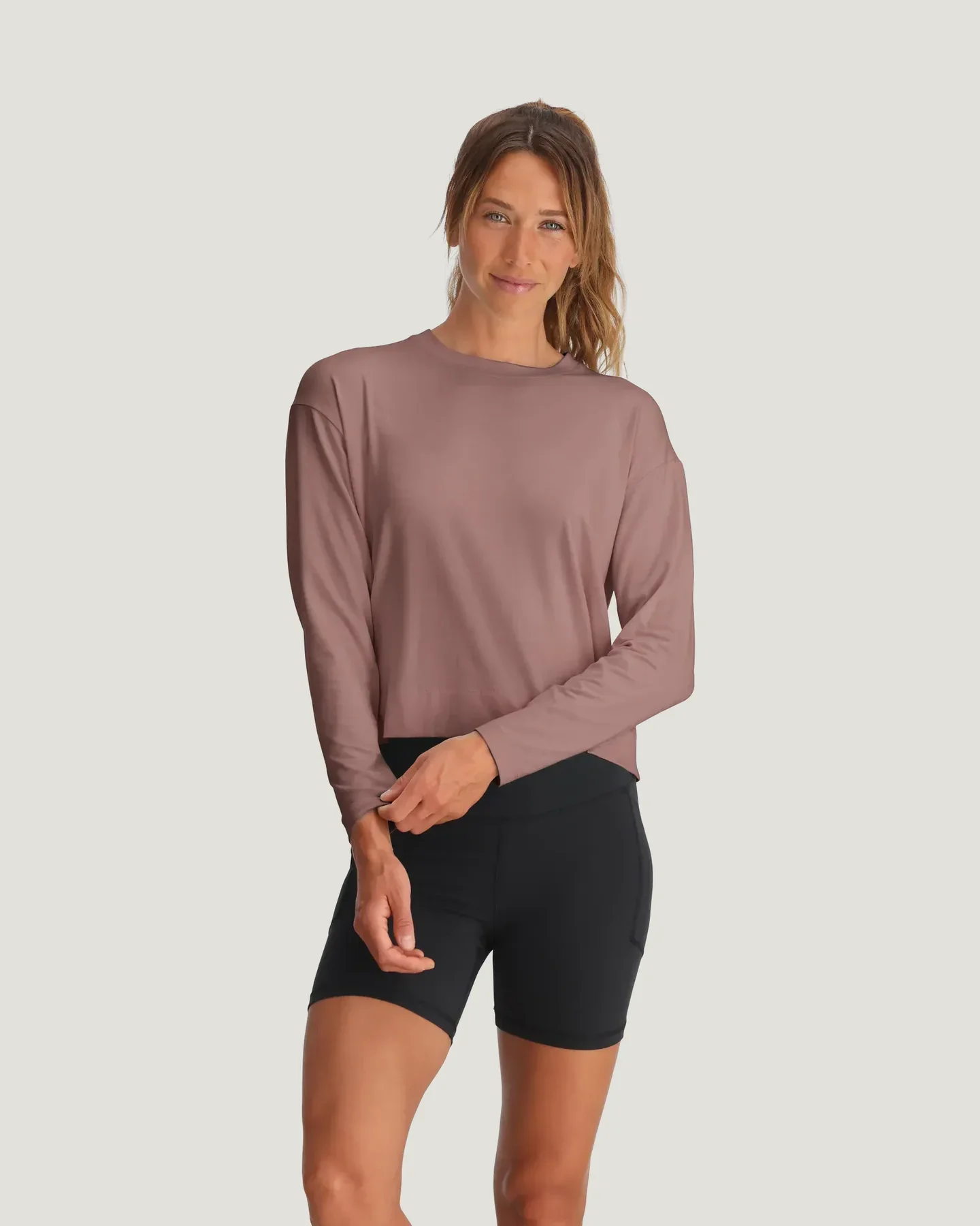 Women's Bamboo Shade Crossover Long Sleeve
