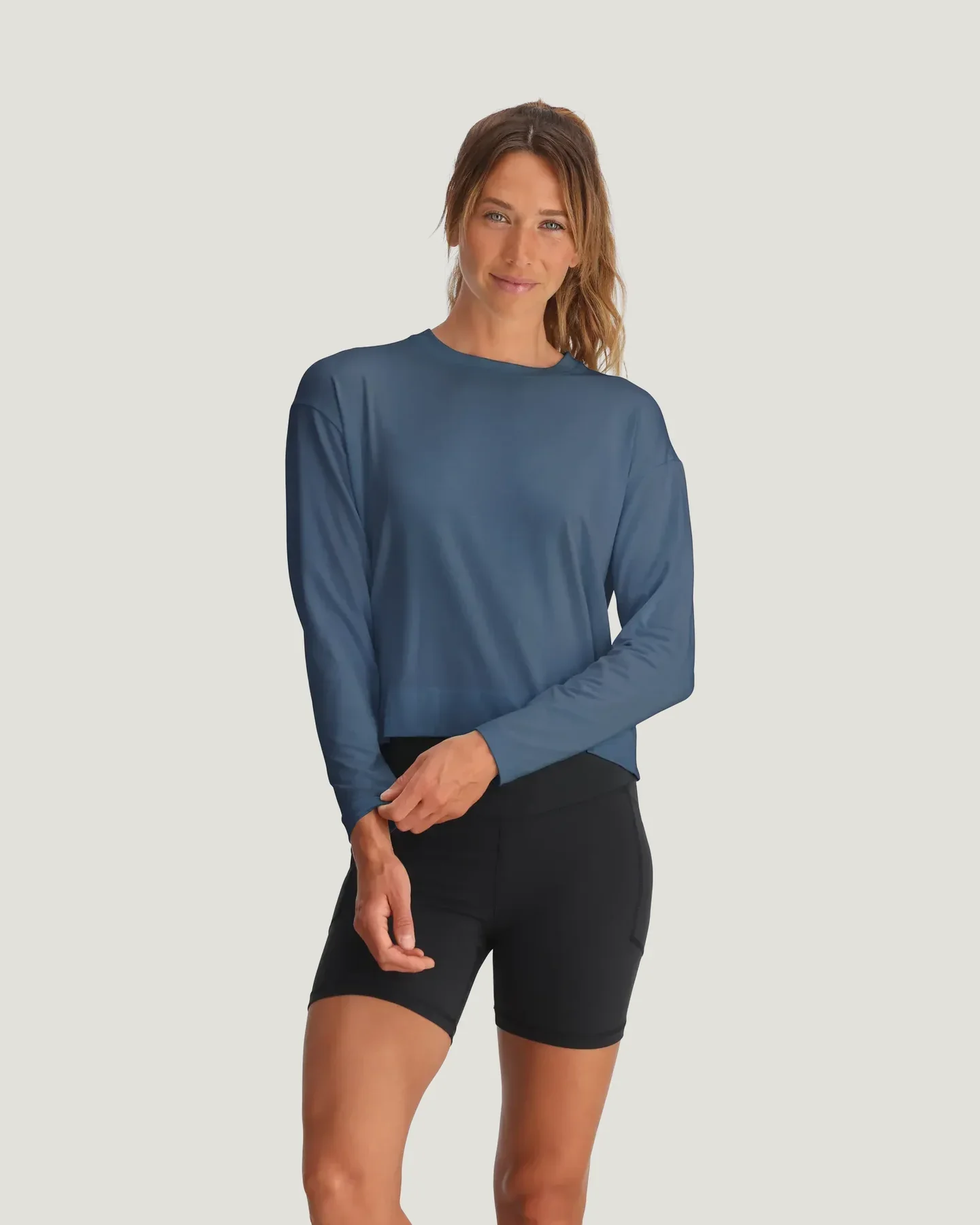 Women's Bamboo Shade Crossover Long Sleeve - Image 3