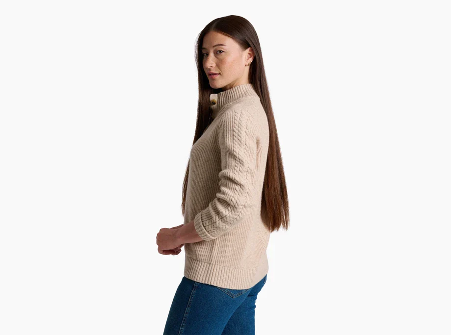 Women's Fireside Henley Sweater - Image 4