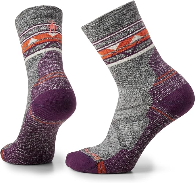 Women's Hike Light Cushion Zig Zag Valley Mid Crew Socks