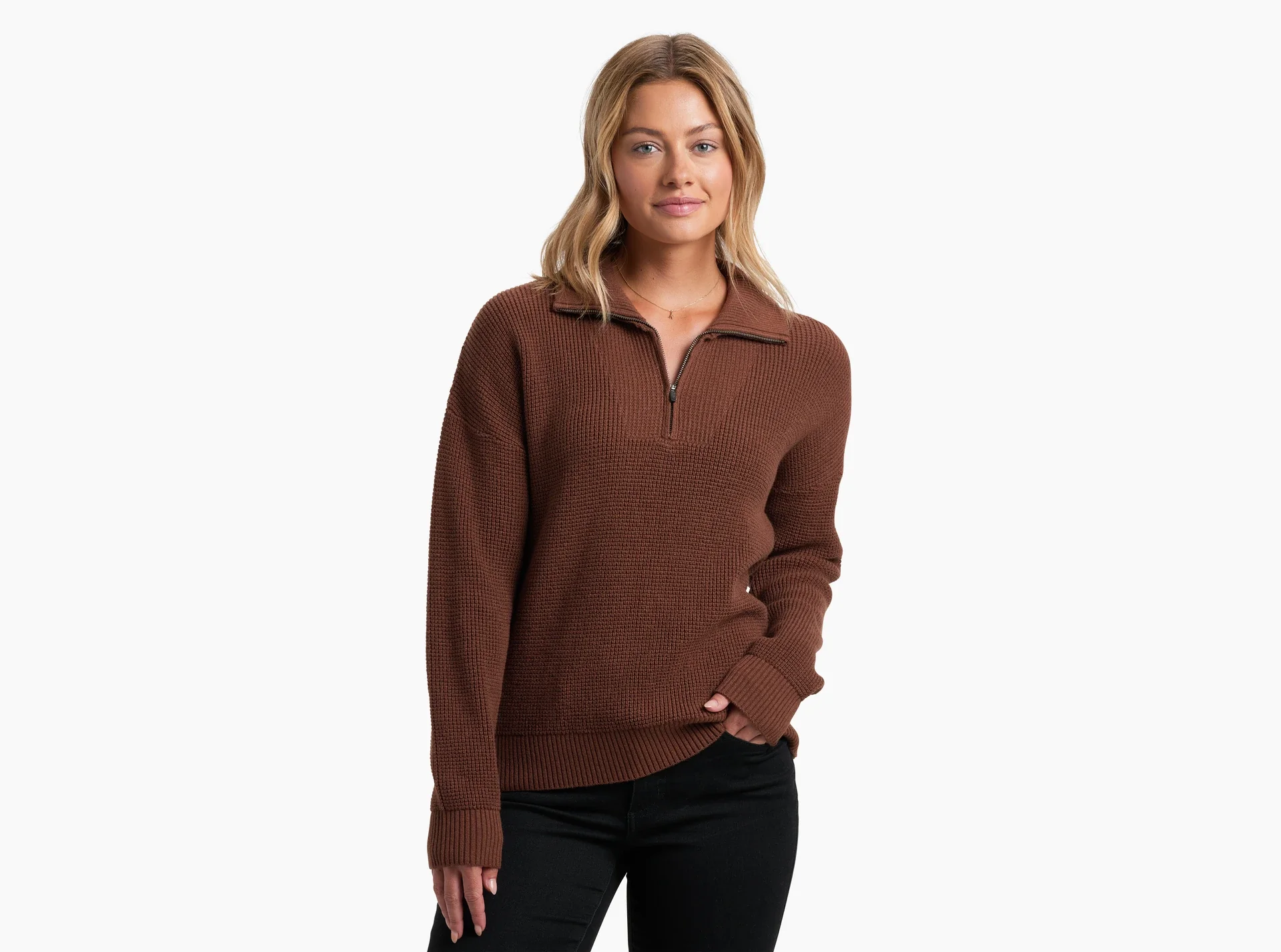 Women's Norda 1/4 Zip Sweater - Image 4