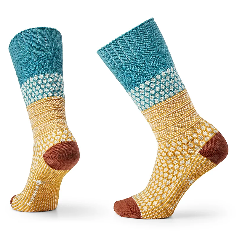 WOMEN'S POPCORN CABLE CREW SOCKS - Image 5