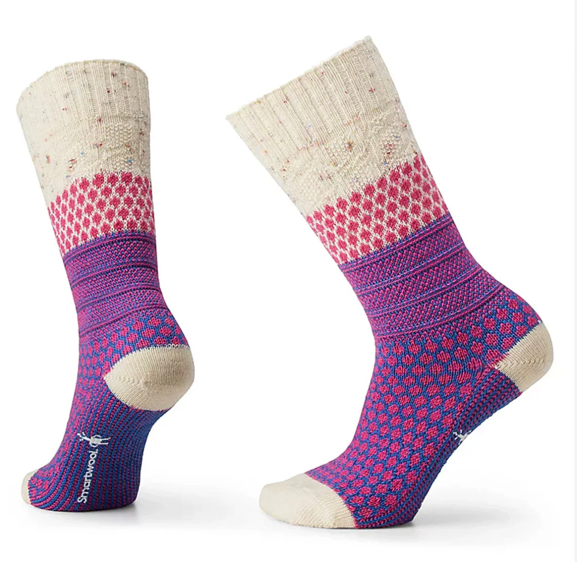 WOMEN'S POPCORN CABLE CREW SOCKS - Image 8