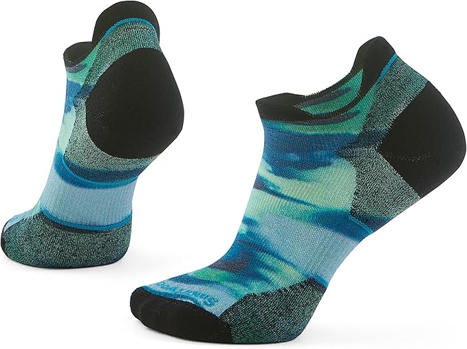 Women's Run Targeted Cushion Brushed Print Low Ankle Socks