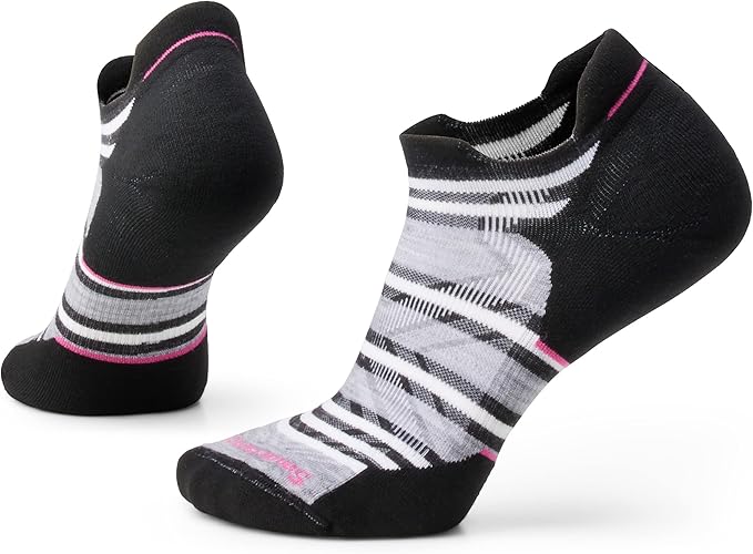 Women's Run Targeted Cushion Stripe Low Ankle Socks - Image 2
