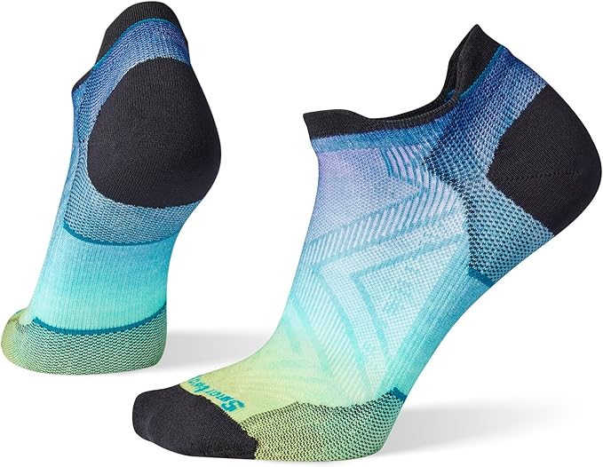 Women's Run Zero Cushion Ombre Print Low Ankle Socks